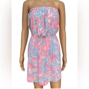 Lilly Pulitzer siren Windsor strapless dress XS